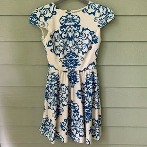 Blue/white Summer Dress- B. Darlin